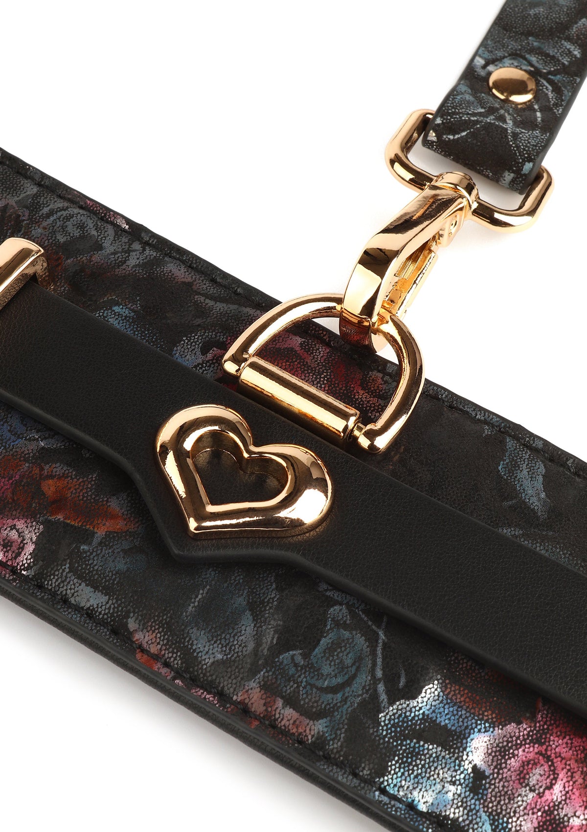 Floral Jacquard Wrist Cuffs BLACK - 3