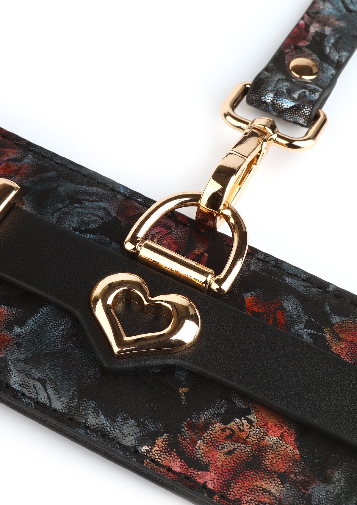 Floral Jacquard Ankle Cuffs BLACK - 3