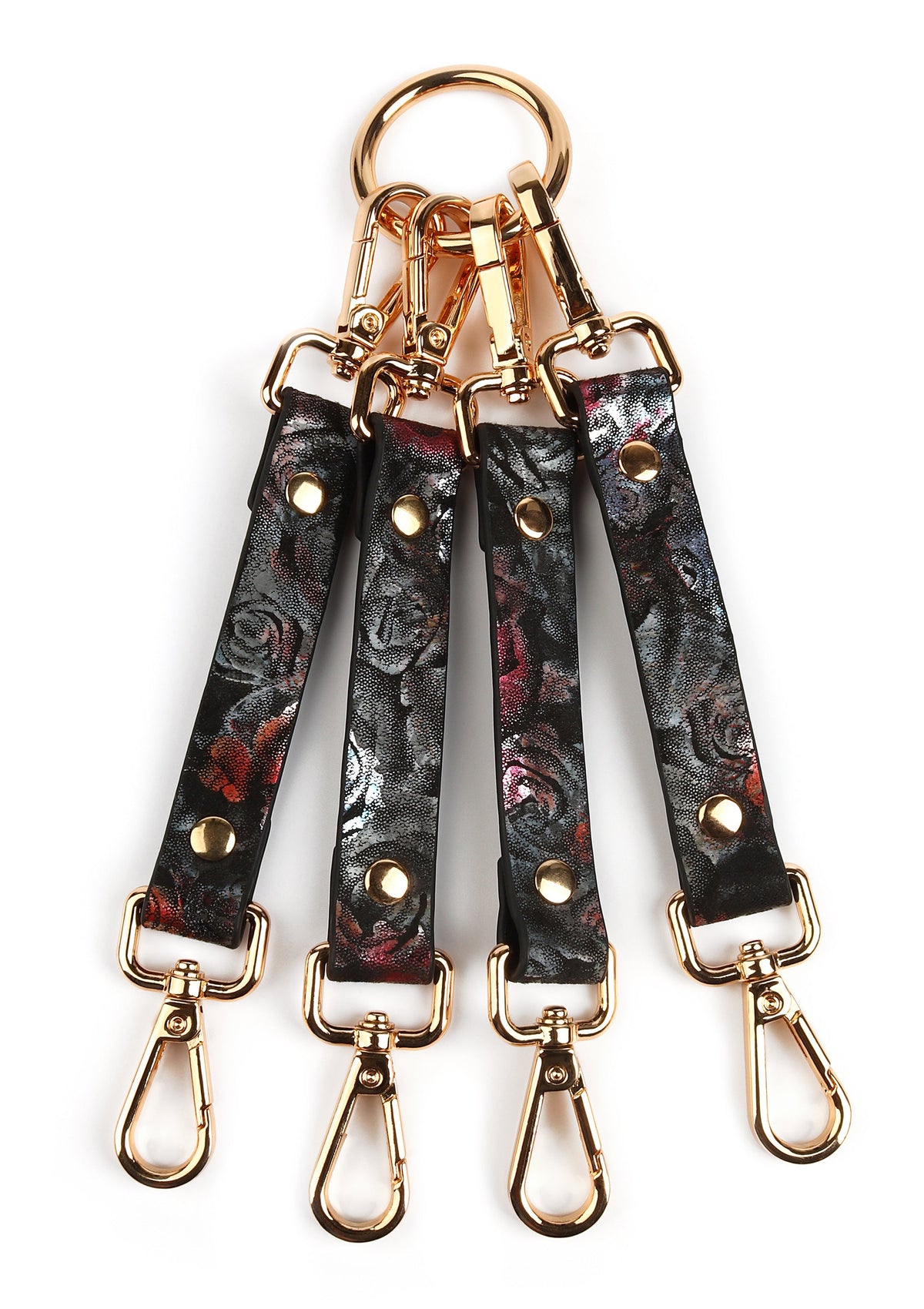 Floral Jacquard Hogtie BLACK - 1