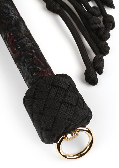 Floral Jacquard Bloom Bud Flogger BLACK - 3