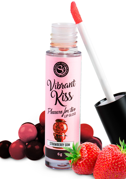 Secret Play Lip Gloss Vibrant Kiss - Aardbei