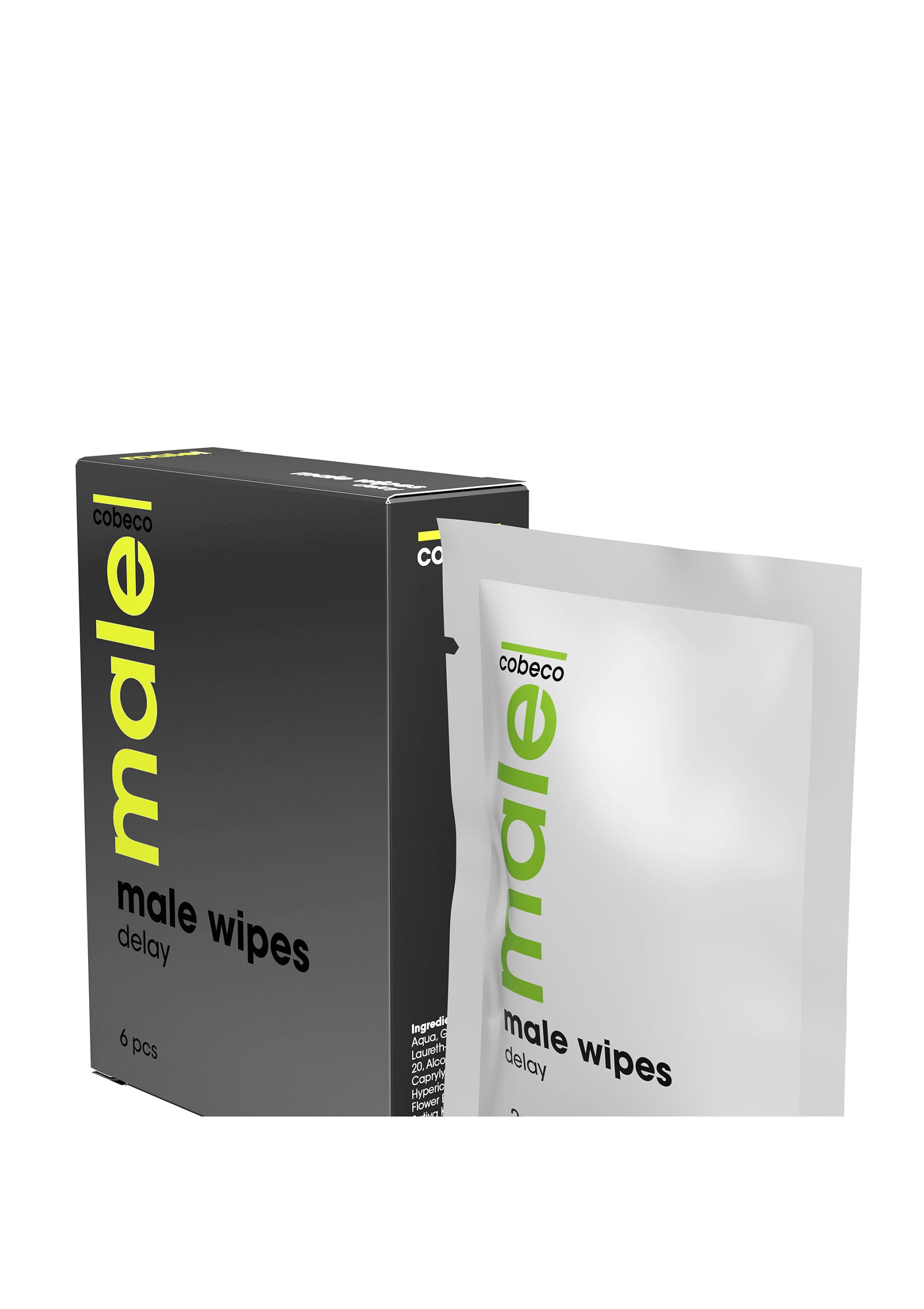 Cobeco MALE  Wipes Delay 6x2.5ml TRANSPA - 2