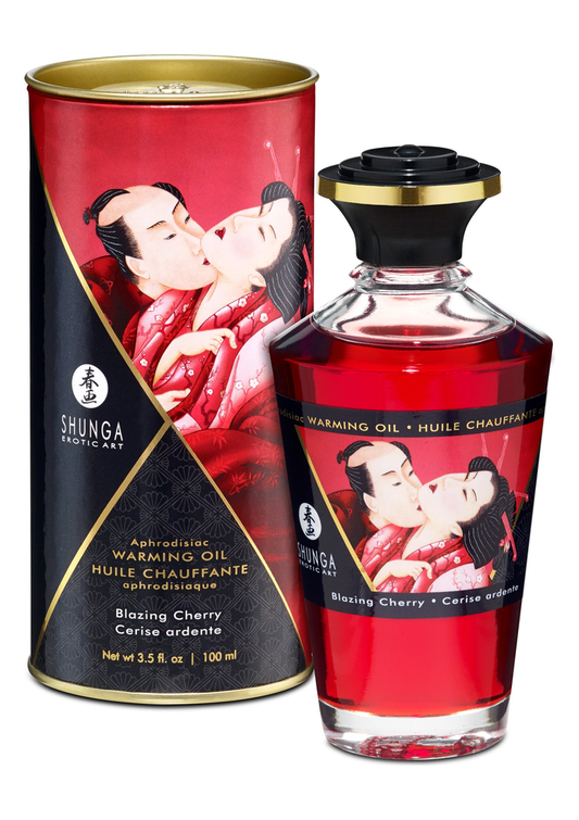 Shunga Aphrodisiac Warming Oil 100ml - Kers