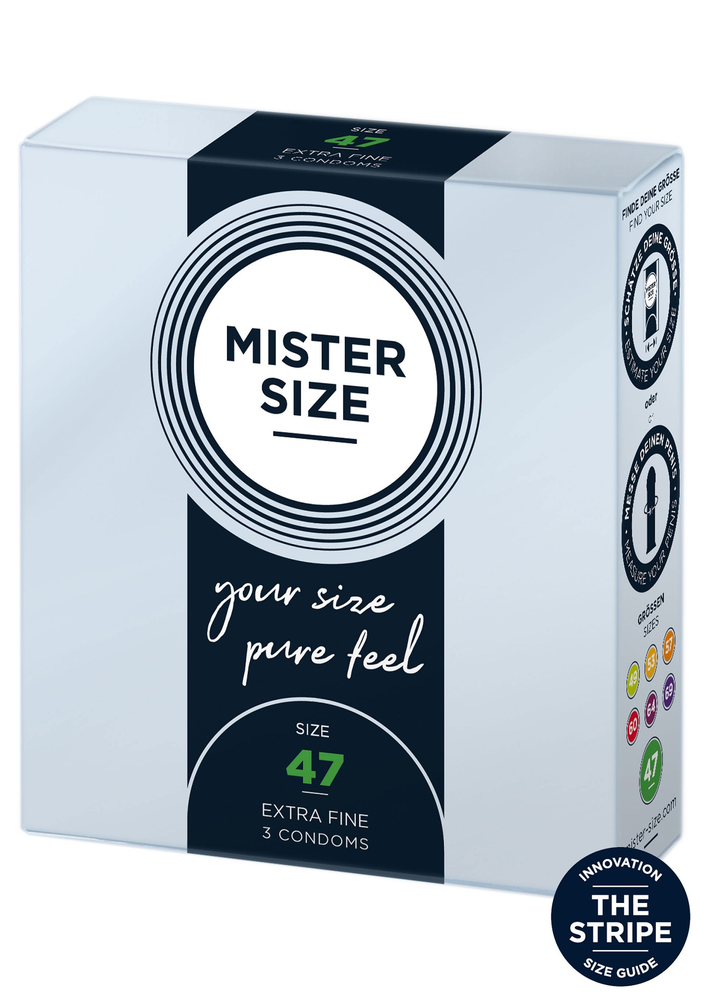 Mister Size 47mm Condoms 3pcs 509 - 1