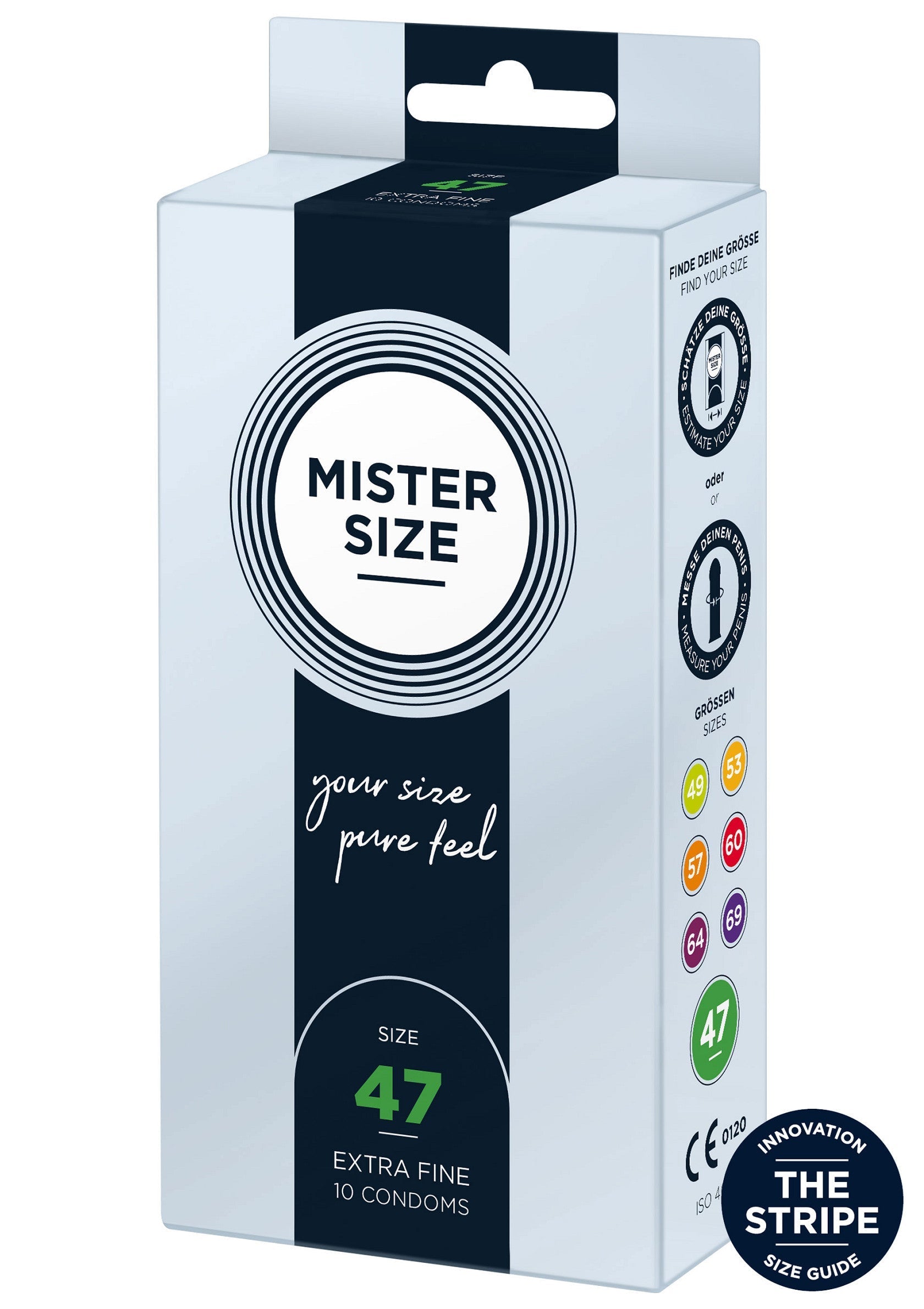 MISTER SIZE 47mm Condoms 10pcs NATUREL - 0