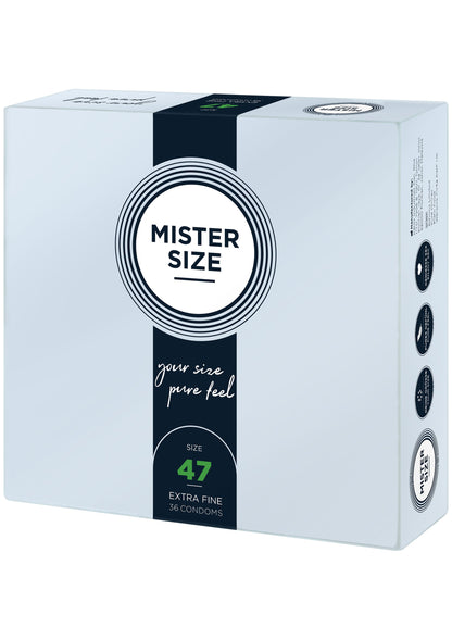 MISTER SIZE 47mm Condoms 36pcs NATUREL - 0