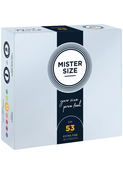 MISTER SIZE 53mm Condoms 36pcs NATUREL - 1