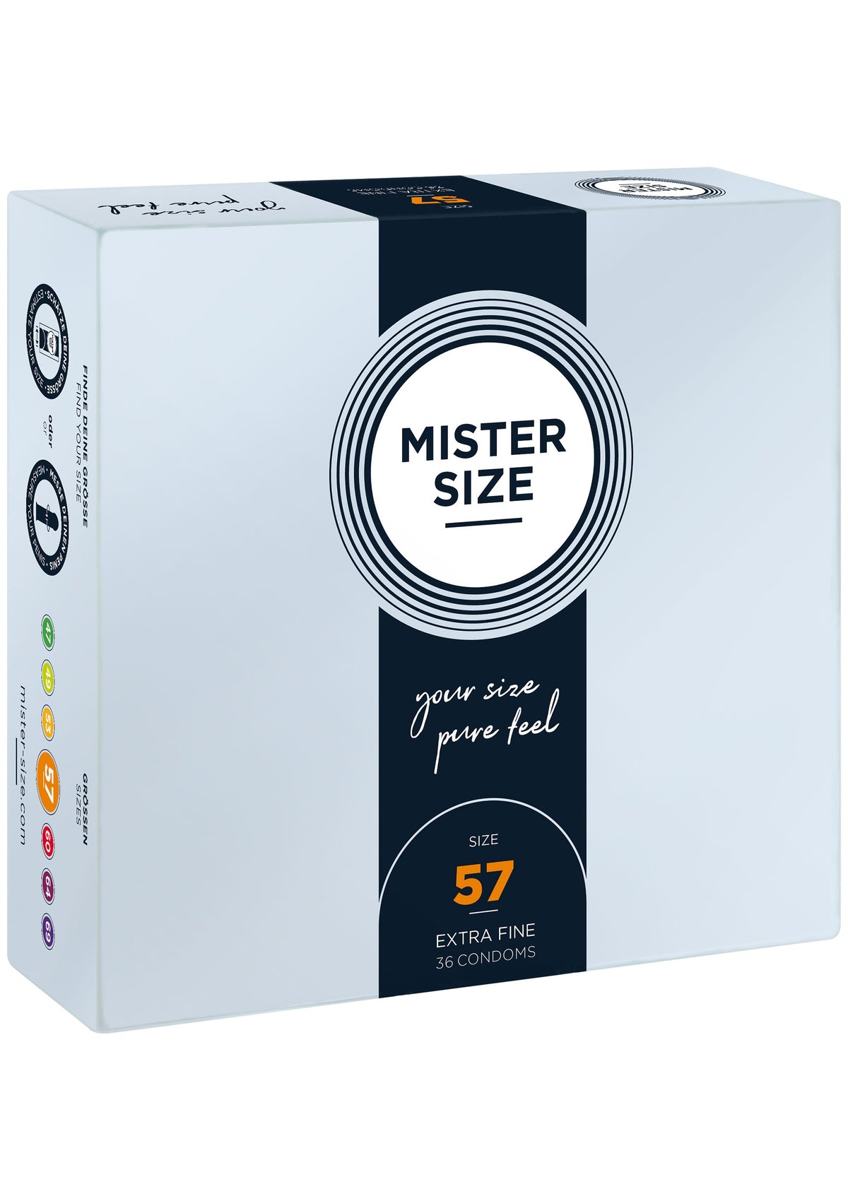 MISTER SIZE 57mm Condoms 36pcs NATUREL - 1