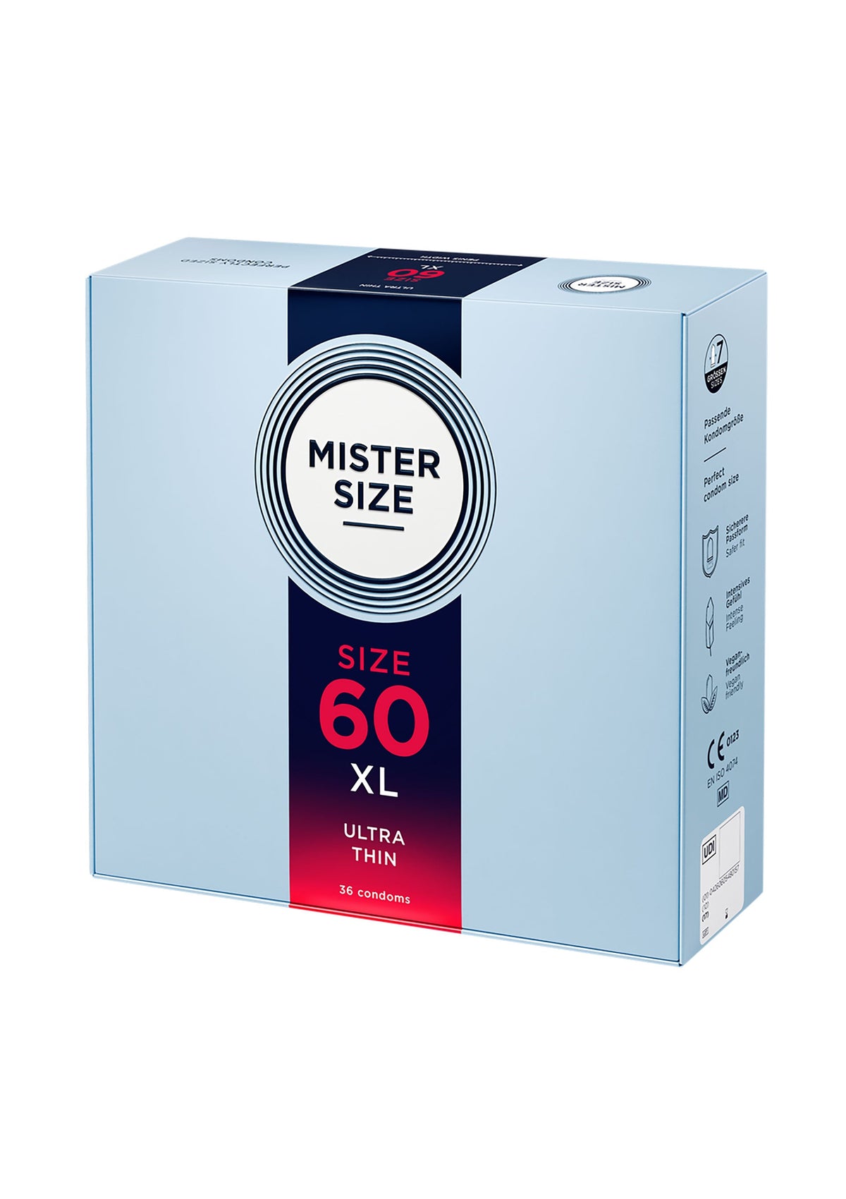 MISTER SIZE 60mm Condoms 36pcs NATUREL - 0