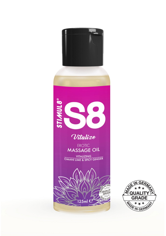 S8 Massage Oil 125ml - Omani Lime en Spicy Ginger