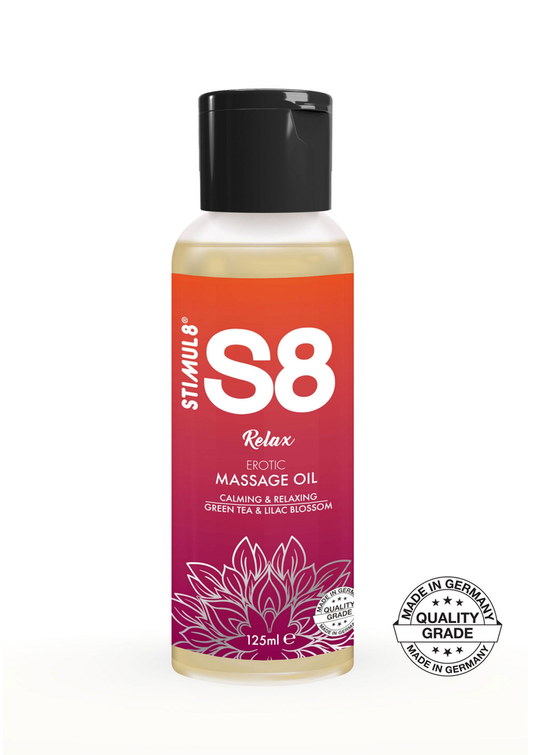 S8 Massage Oil 125ml - Green Tea en Lilac Blossom