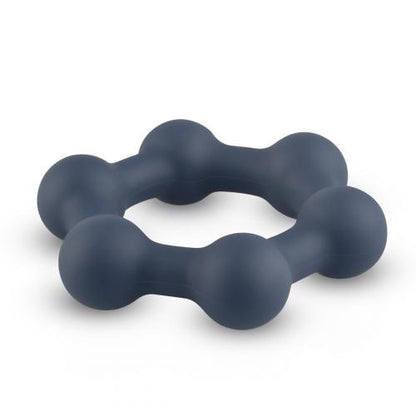Boners Hexagon Cockring Met Stalen Kogels - 0