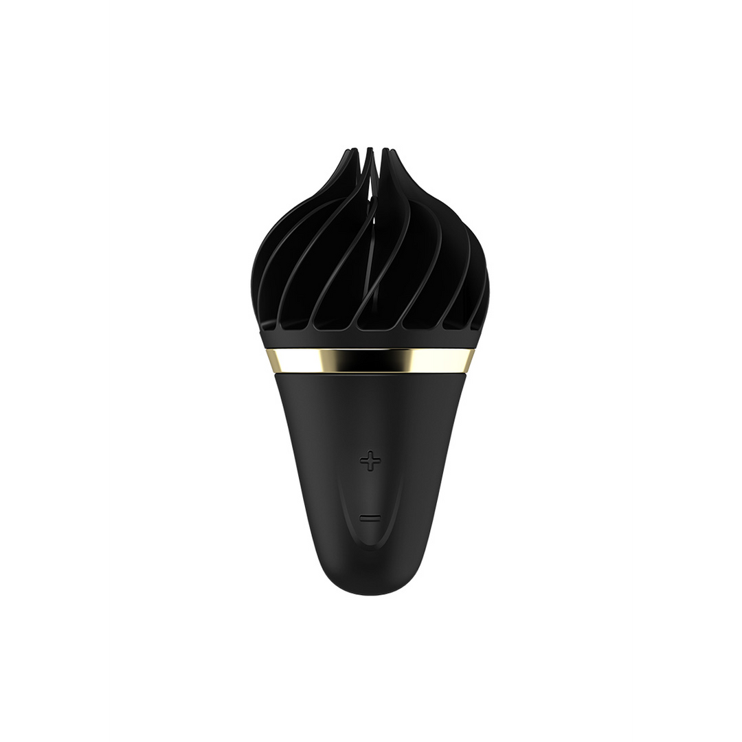 Sweet Treat - Stimulerende Tongue Spinnator - Zwart/Goud Schwarz - 3