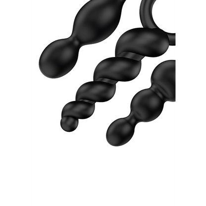 Booty Call - Butt Plug Set 3 Stuks - Zwart Schwarz - 3