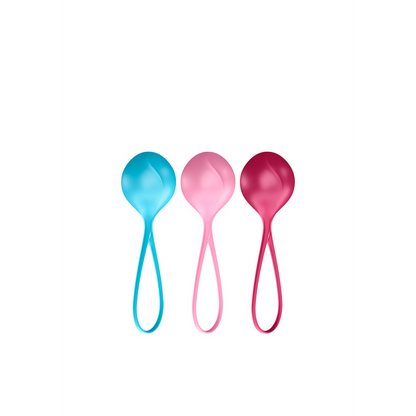 Versterkende Ballen - Kegelballen - 3 Stuks - Turquoise/Rood/Roze Multicolor - 0