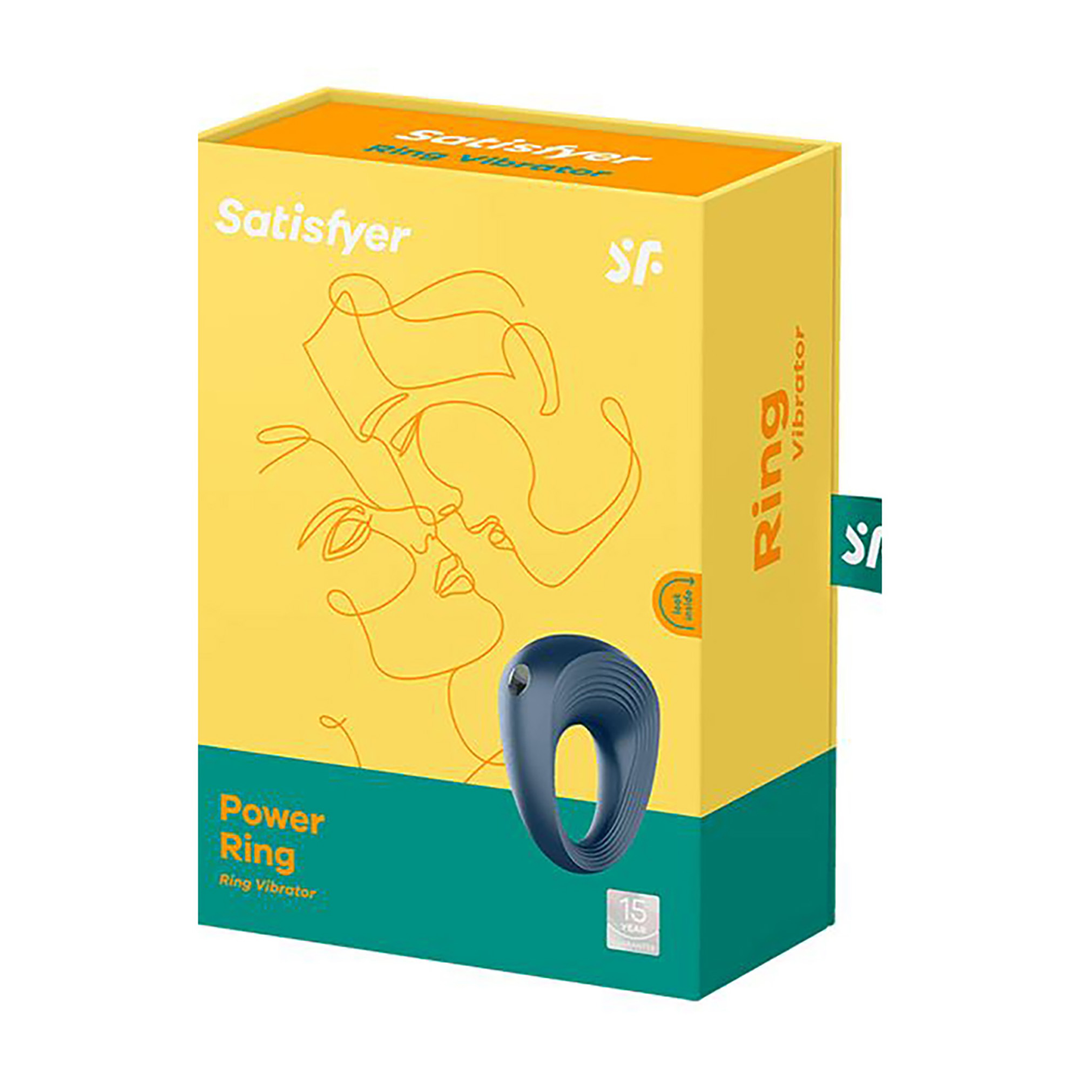 Power Ring - Vibrating Cockring - Dark Blue Blauw - 5