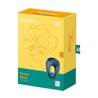Power Ring - Vibrating Cockring - Dark Blue Blauw - 5
