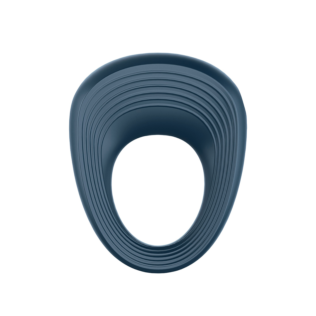 Power Ring - Vibrating Cockring - Dark Blue Blauw - 0