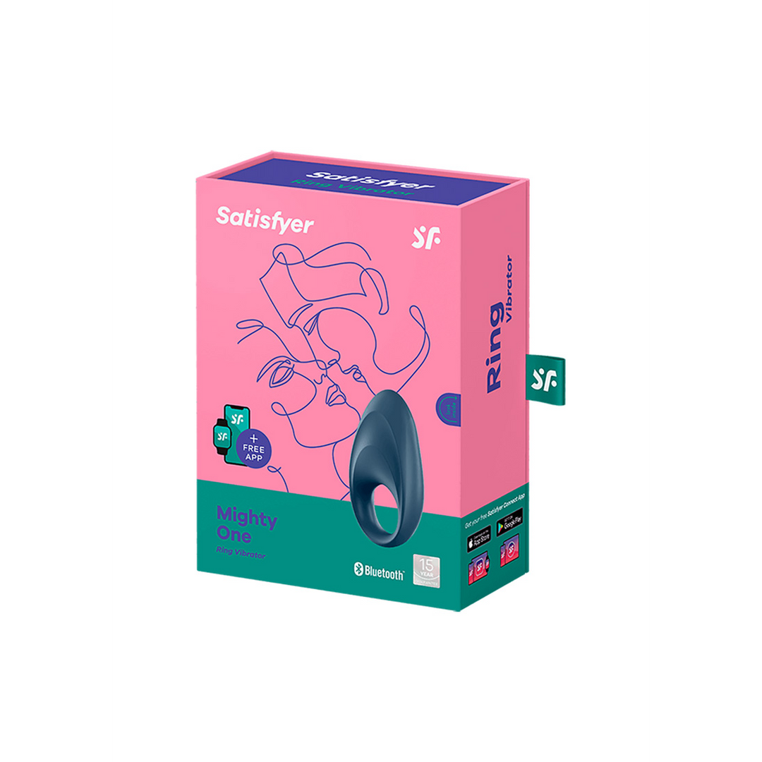 Mighty One - Vibrating Cockring - Blue Blauw - 3