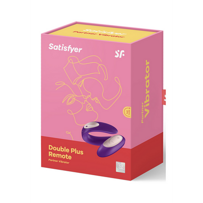 Double Plus - Remote Partner Vibrator - Paars Violett - 0