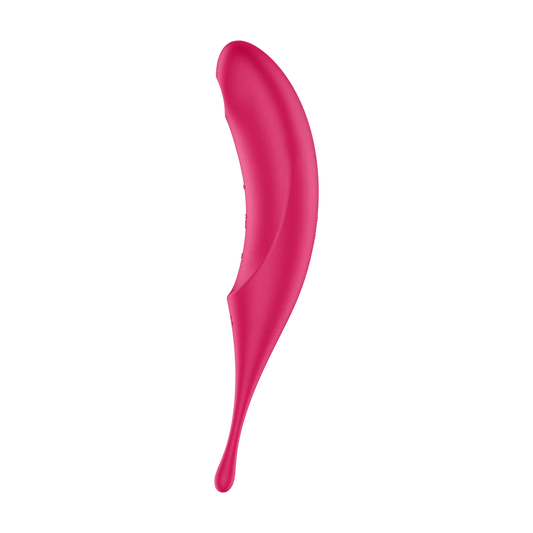 Twirling Pro - Tip Vibrator met App - Rood