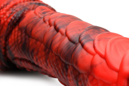 Fire Dragon Red Scaly Dildo
