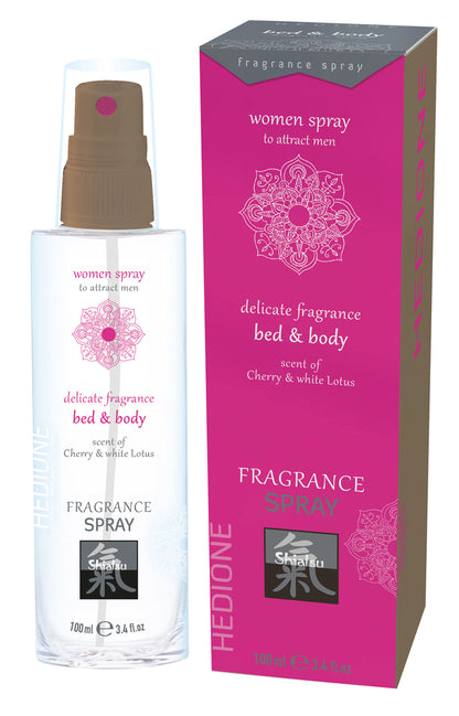 Feromonen Bed & Body Spray Voor Vrouwen - Kers & Witte Lotus