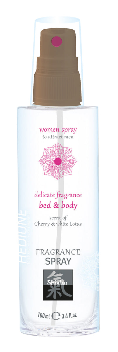 Feromonen Bed & Body Spray Voor Vrouwen - Kers & Witte Lotus
