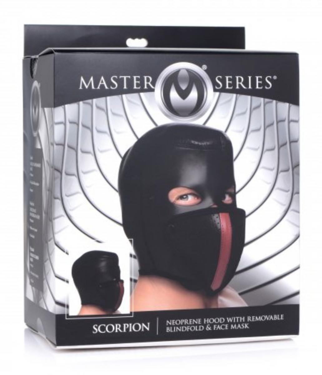 Scorpion Hood Met Afneembare Blinddoek En Mondmasker