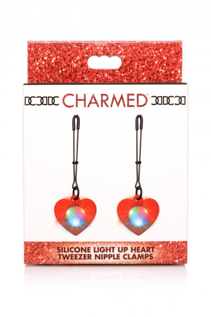 Charmed -  Heart Tweezer Tepelklemmen Met LED Verlichting