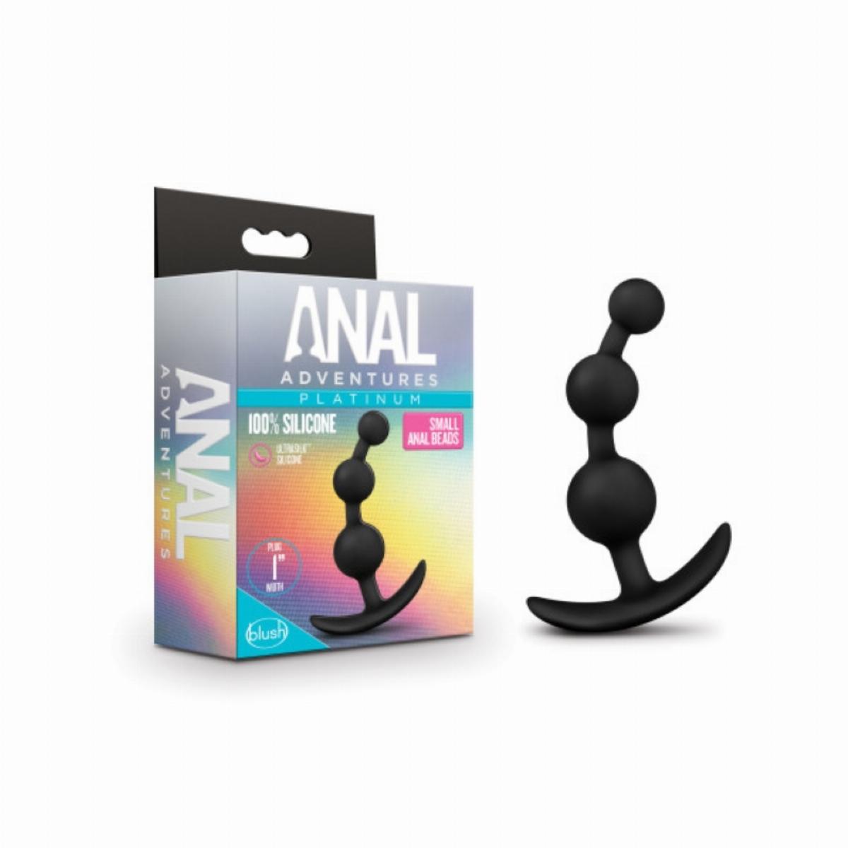 Anal Adventures Platinum - Anaal Plug Met Kralen - Small