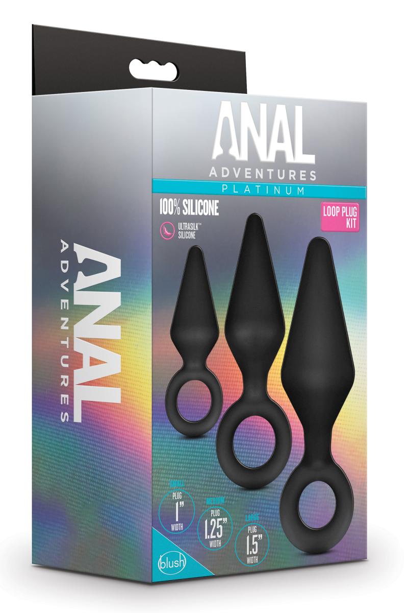 Anal Adventures Platinum - Siliconen Anaal Plug Set