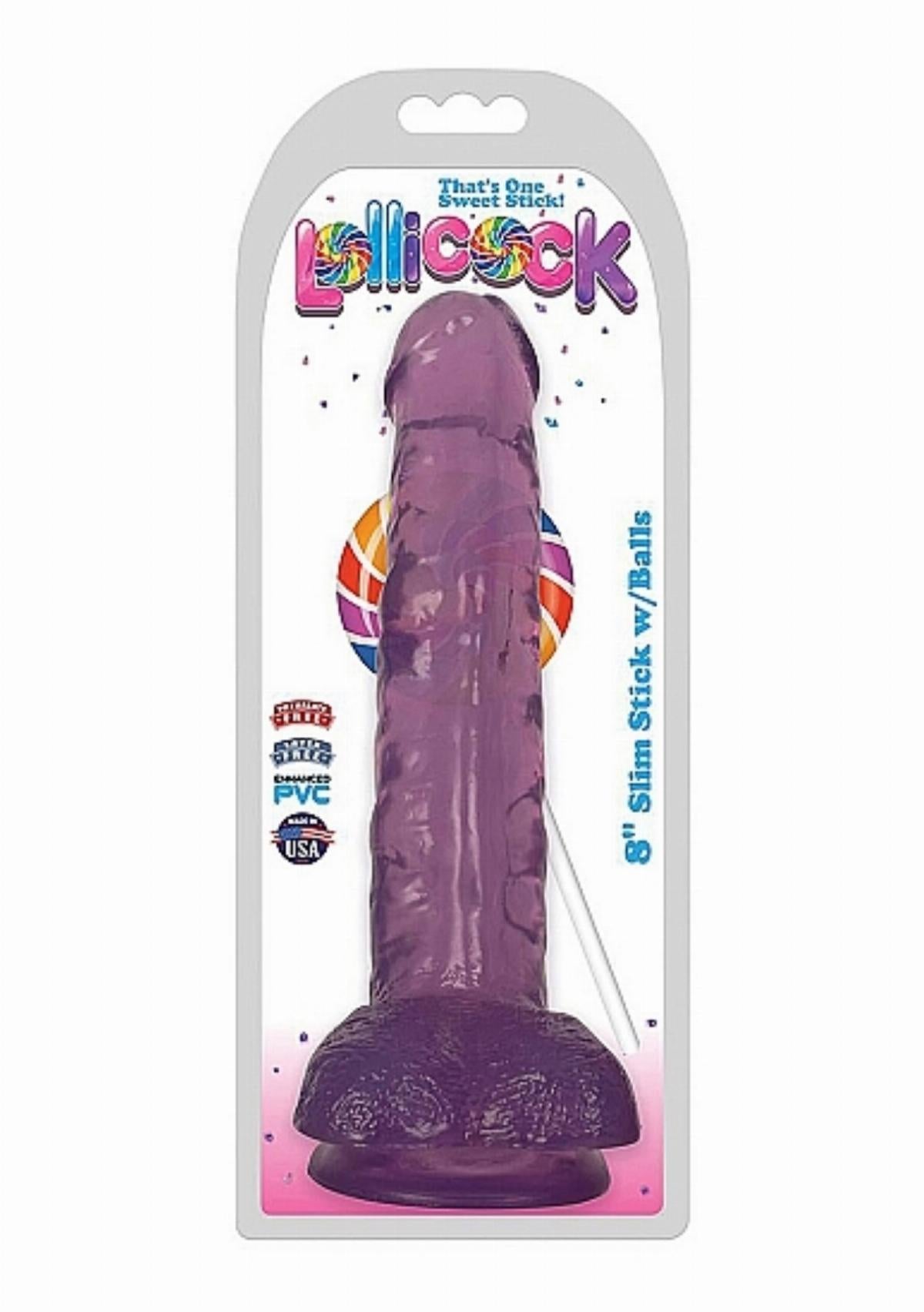 Lollicock - Dildo Slim Stick With Balls - 20 cm