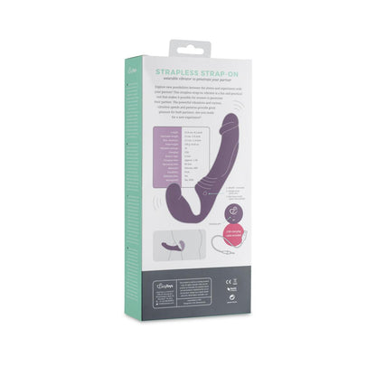 Strapless Strap-On Vibrator - Paars