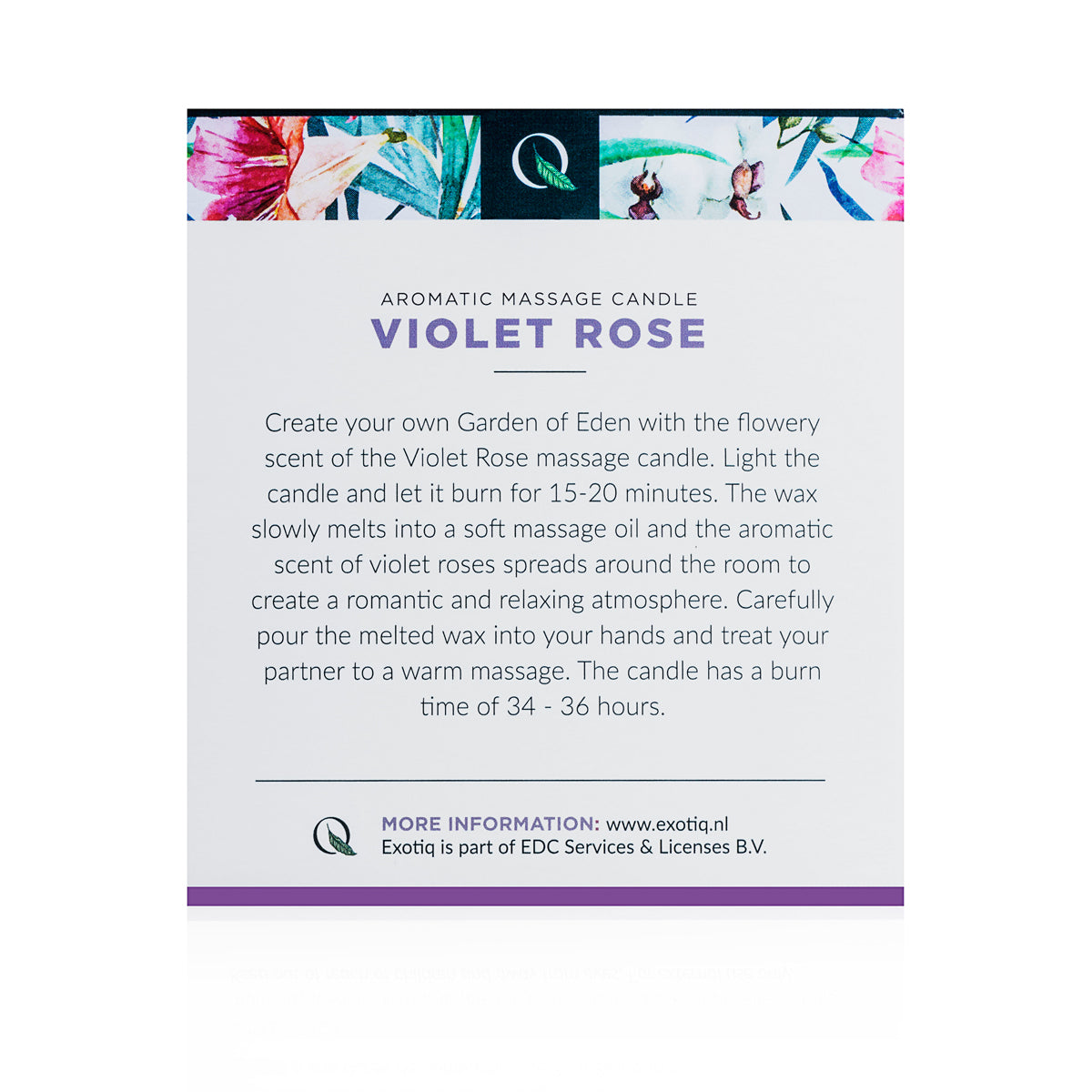 Exotiq Massagekaars Violet Rose - 200g